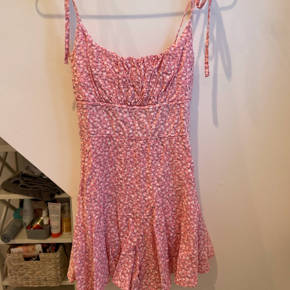 Pink Floral Romper